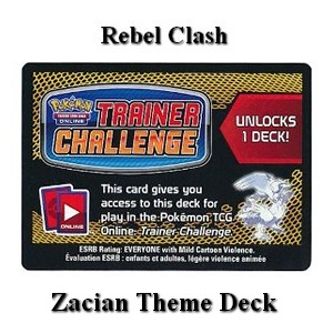 Online Code Card (Rebel Clash: Zacian Theme Deck) (RCL) Rebel Clash