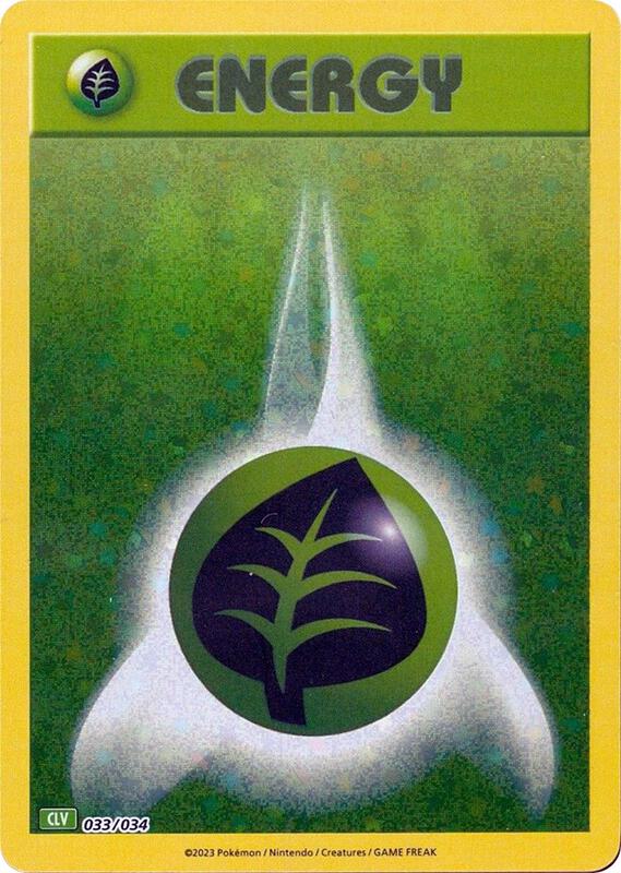 Basic Grass Energy Pokemon card from Trading Card Game Classic