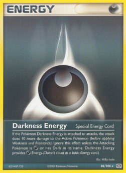 Darkness Energy Pokemon card from EX Emerald