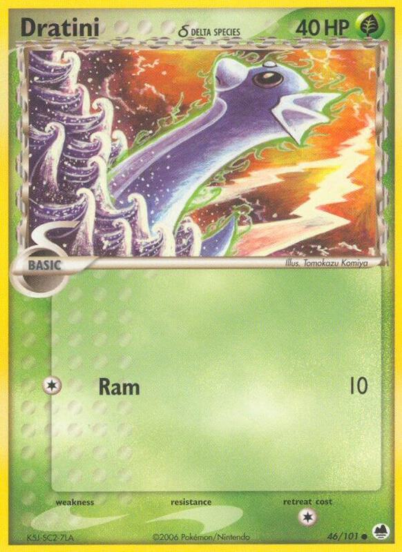 Dratini (Delta Species) Pokemon card from Dragon Frontiers