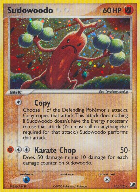 Sudowoodo Pokemon card from Unseen Forces