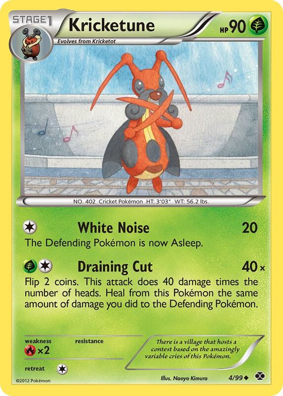 Kricketune Pokemon card from Next Destinies