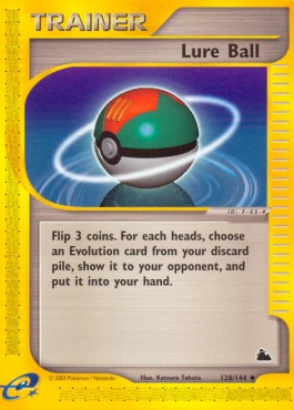 Lure Ball Pokemon card from Skyridge