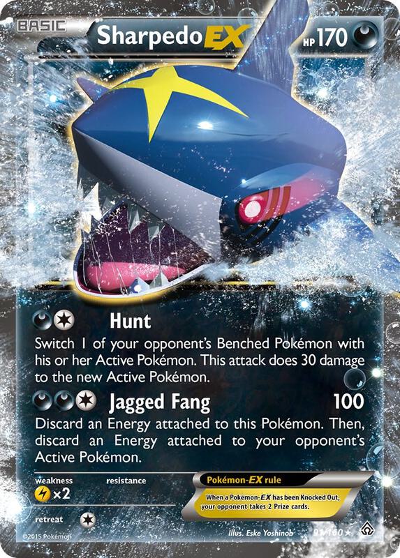 Sharpedo EX Pokemon card from XY - Primal Clash