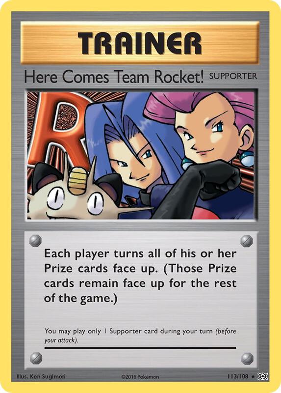 Here Comes Team Rocket! Pokemon card from XY - Evolutions