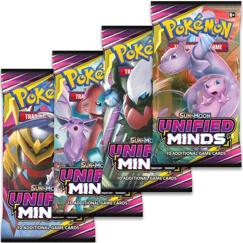 Unified Minds Booster Pack Art Bundle [Set of 4] Pokemon card from SM - Unified Minds