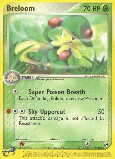 Breloom Pokemon card from Sandstorm