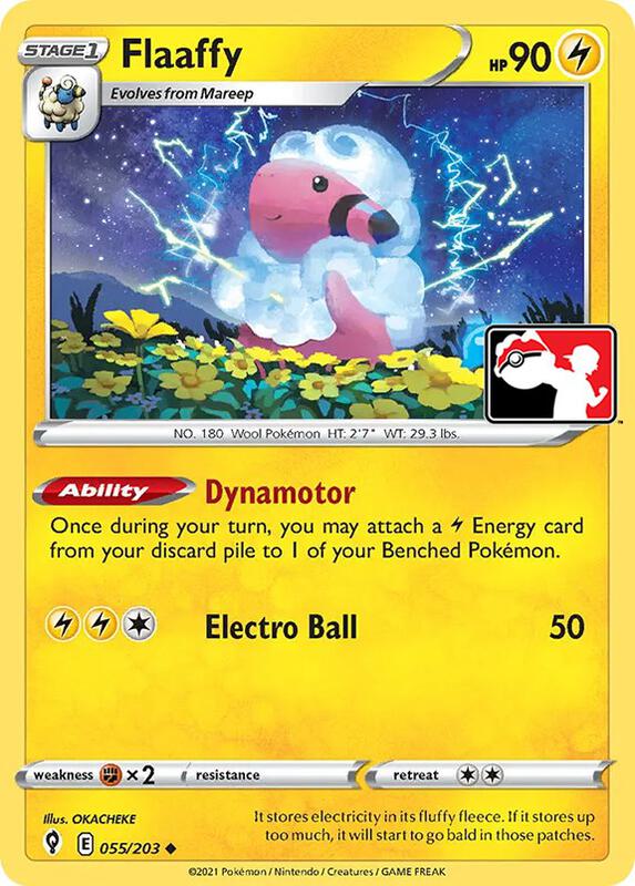 Flaaffy Pokemon card from Prize Pack Series Cards