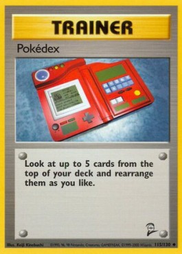 Pokédex Pokemon card from Base Set 2
