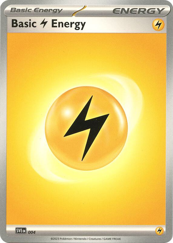 Basic Lightning Energy - 004 Pokemon card from SVE: Scarlet & Violet Energies