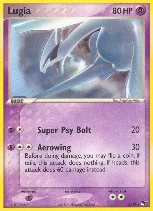 Lugia Pokemon card from POP Series 5