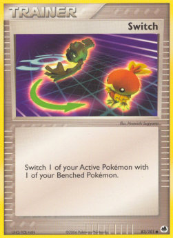 Switch Pokemon card from EX Dragon Frontiers