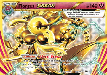Florges BREAK Pokemon card from BREAKthrough