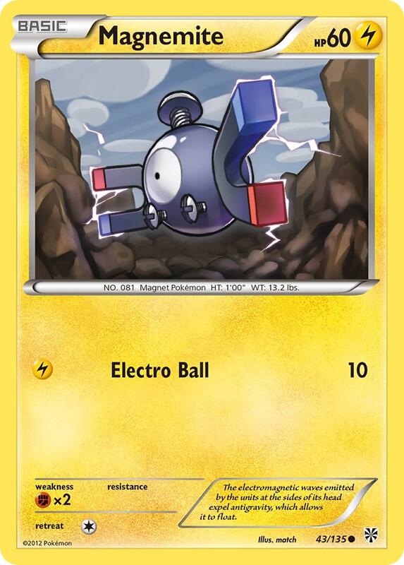 Magnemite (43) Pokemon card from Plasma Storm