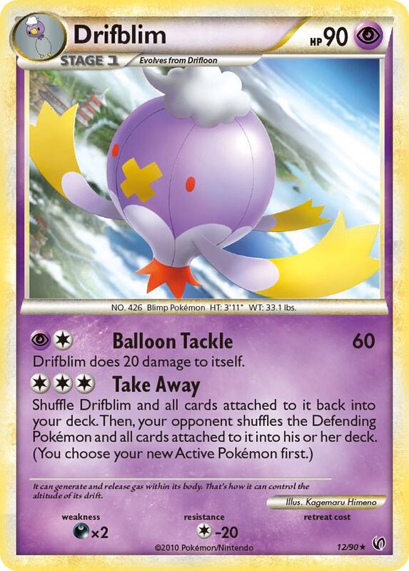 Drifblim Pokemon card from Undaunted