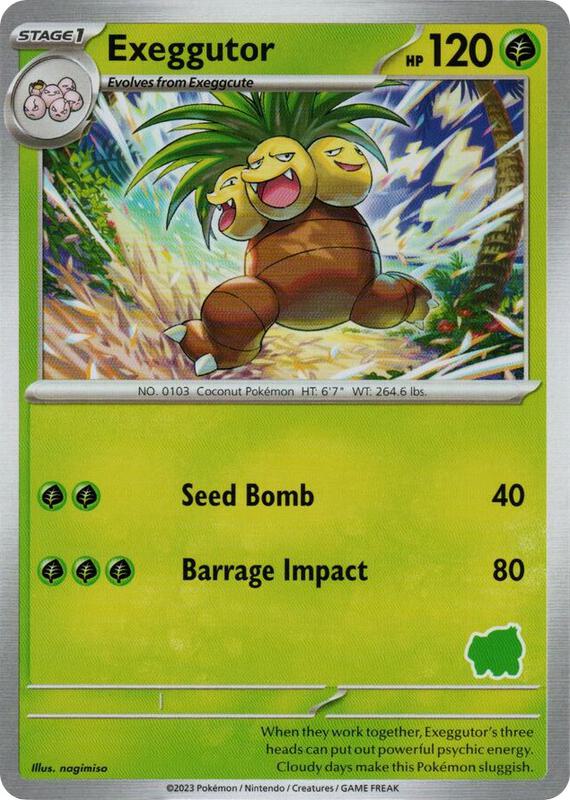 Exeggutor Pokemon card from My First Battle