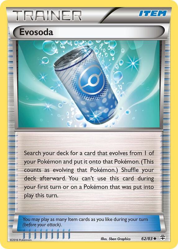 Evosoda Pokemon card from Generations