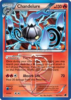 Chandelure Pokemon card from Deck Exclusives