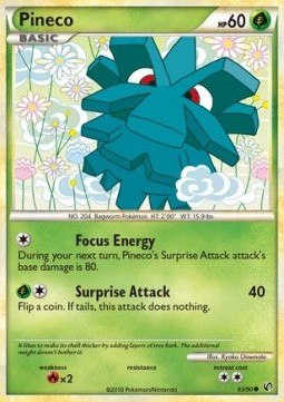 Pineco Pokemon card from Undaunted