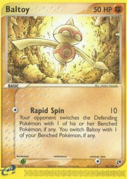 Baltoy Pokemon card from EX Sandstorm