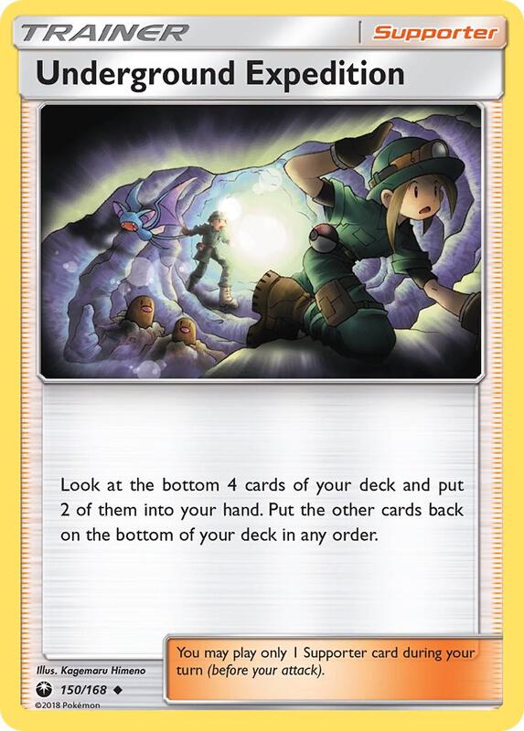 Underground Expedition Pokemon card from SM - Celestial Storm