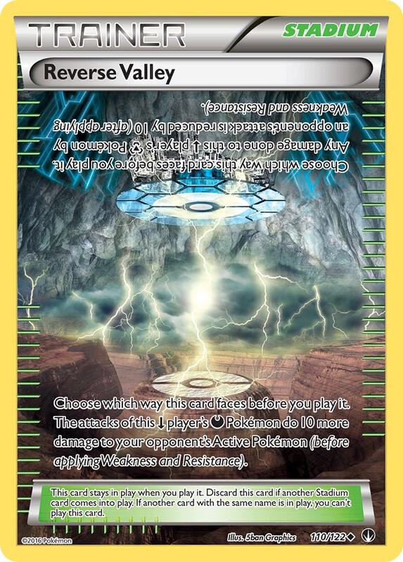 Reverse Valley Pokemon card from XY - BREAKpoint