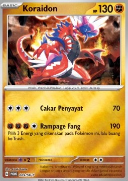 Koraidon (SV-P/ID 009) Scarlet & Violet Indonesian Promos ID