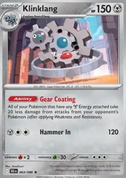 Klinklang Pokemon card from Black Bolt