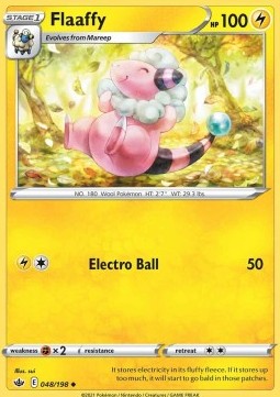 Flaaffy Pokemon card from Chilling Reign