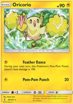 Oricorio Pokemon card from Guardians Rising