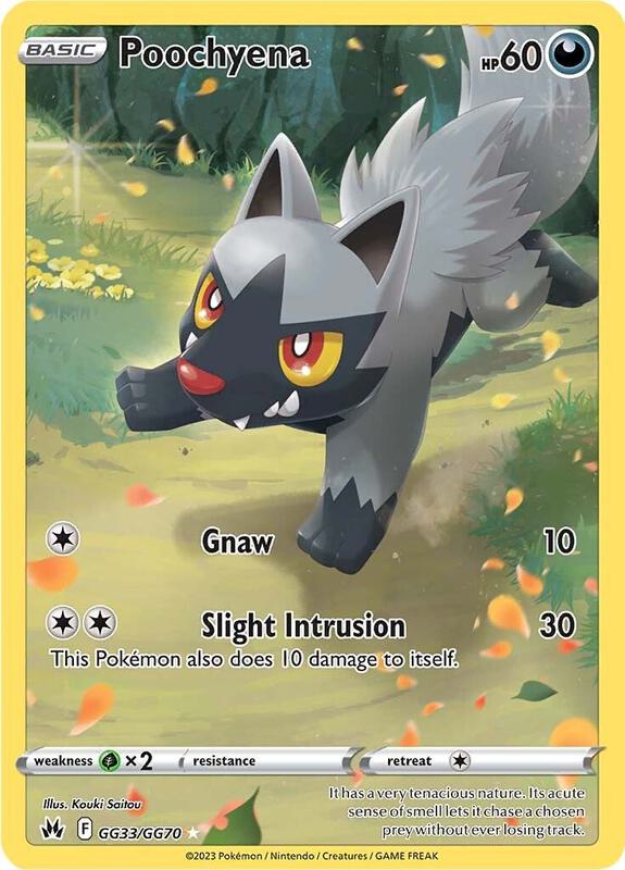 Poochyena Pokemon card from Crown Zenith: Galarian Gallery