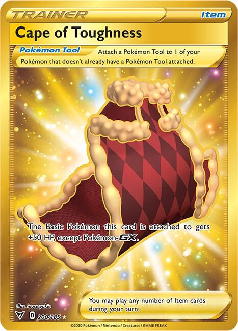 Cape of Toughness (Secret) Pokemon card from SWSH04: Vivid