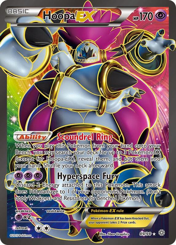 Hoopa EX (89 Full Art) Pokemon card from XY - Ancient Origins