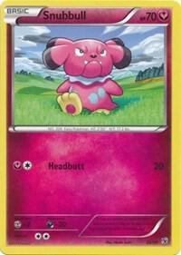 Snubbull Pokemon card from Kalos Starter Set