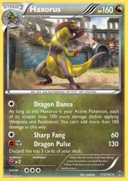 Haxorus Pokemon card from BREAKthrough