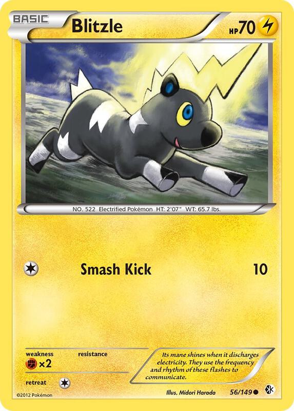 Blitzle Pokemon card from Boundaries Crossed