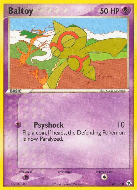 Baltoy Pokemon card from Hidden Legends