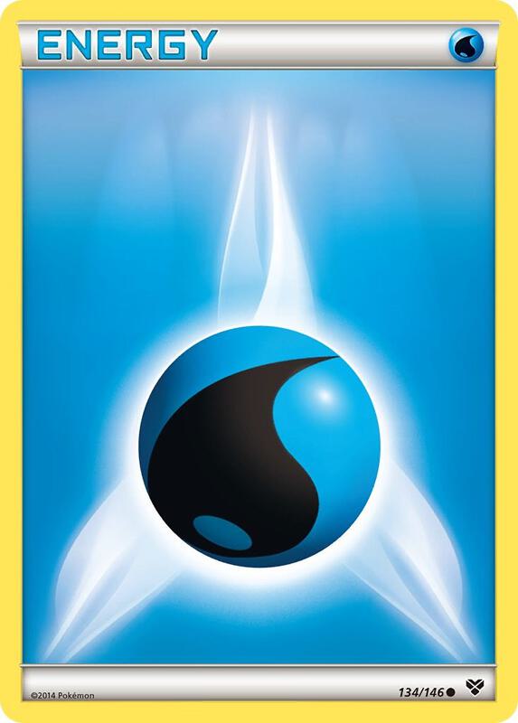Water Energy Pokemon card from XY Base Set