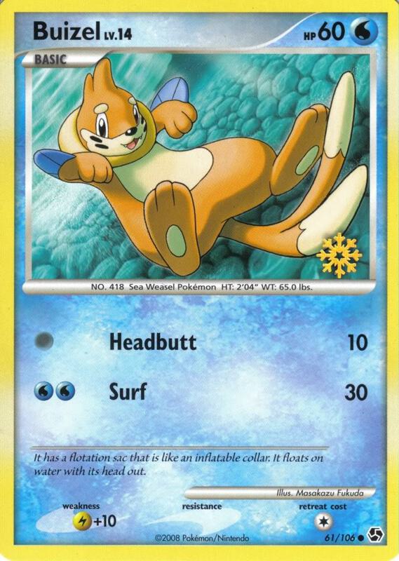 Buizel Pokemon card from Countdown Calendar Promos