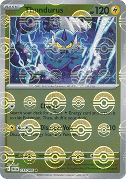 Thundurus Pokemon card from Black Bolt Additionals