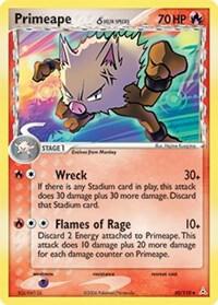Primeape (Delta Species) Pokemon card from Holon Phantoms
