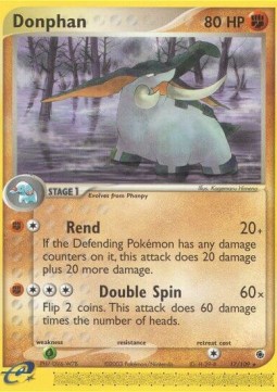 Donphan Pokemon card from EX Ruby Sapphire