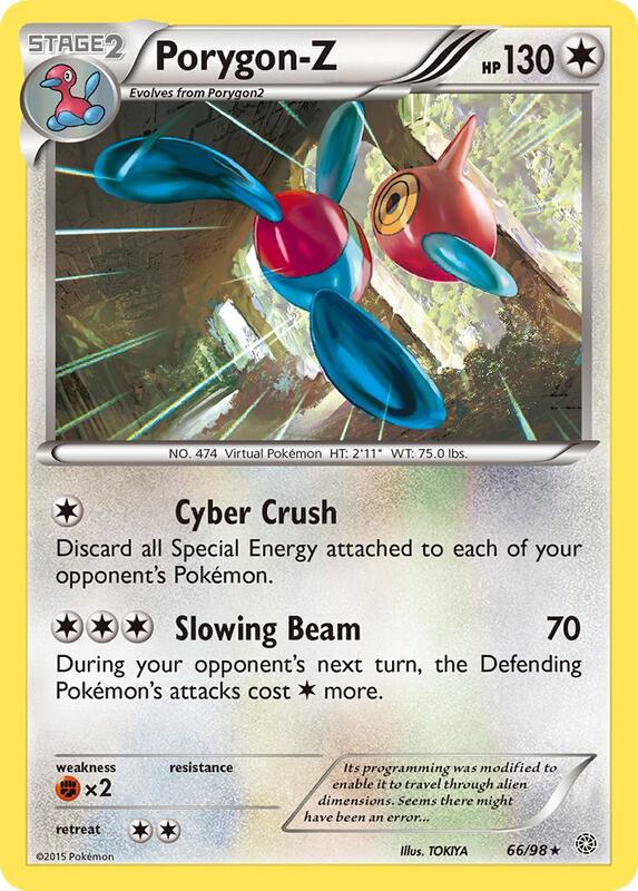 Porygon-Z (66) Pokemon card from XY - Ancient Origins