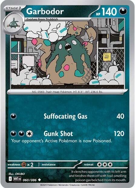 Garbodor Pokemon card from SV: White Flare