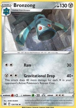 Bronzong Pokemon card from Lost Origin
