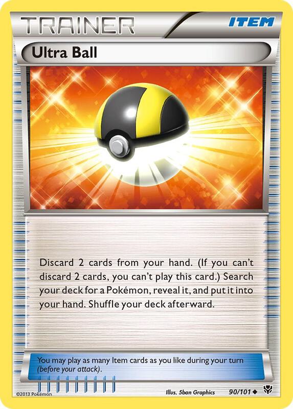 Ultra Ball Pokemon card from Plasma Blast