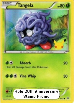 Tangela Pokemon card from Generations