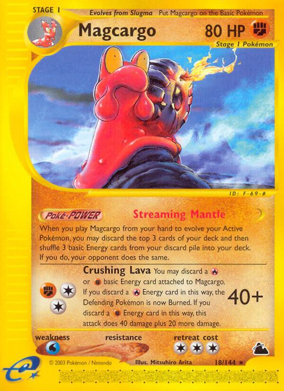 Magcargo (18) Pokemon card from Skyridge