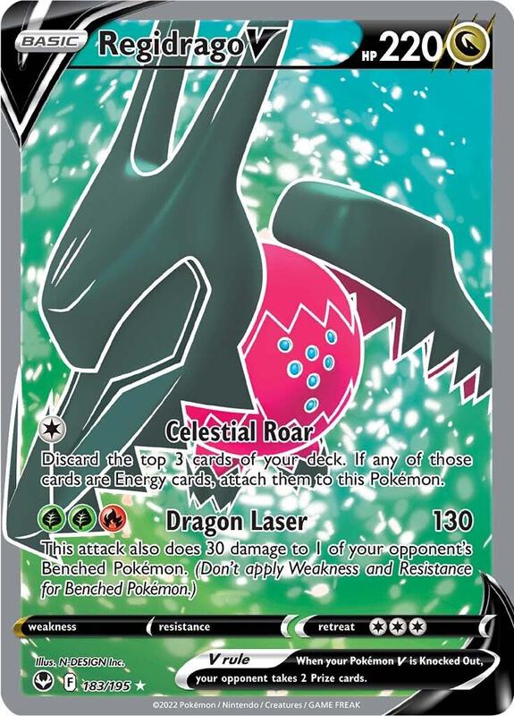 Regidrago V (Full Art) Pokemon card from SWSH12: Silver Tempest