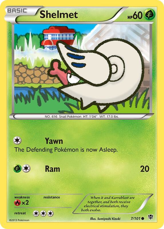 Shelmet Pokemon card from Plasma Blast